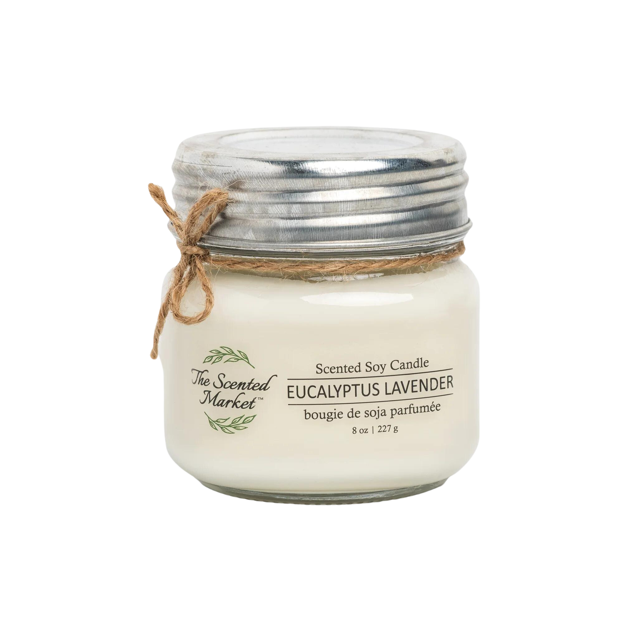 Eucalyptus Lavender - 8oz  Soy Wax Candle