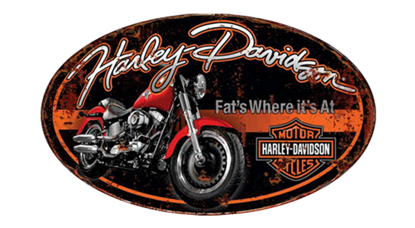 Harley Davidson Oval Steel Sign