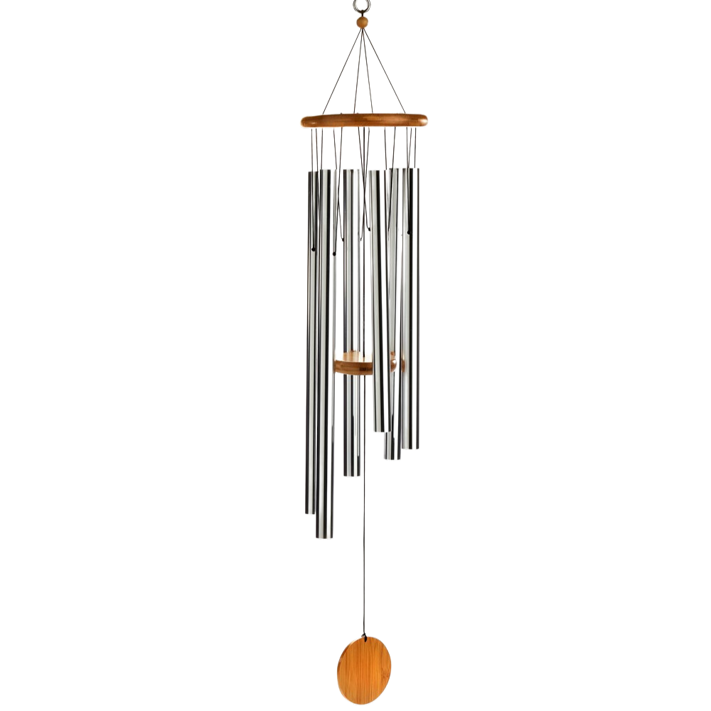 Windchime - Pine Wood Finish with Silver Bells