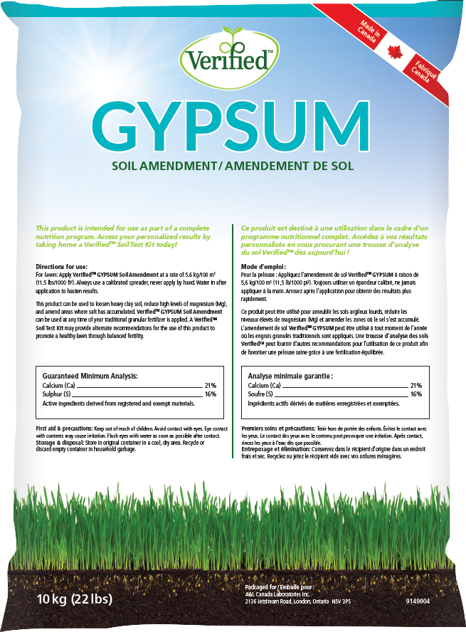 Gypsum Fertilizer - (10kg/22lb bag)
