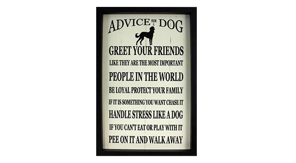 Advice From a Dog Sign